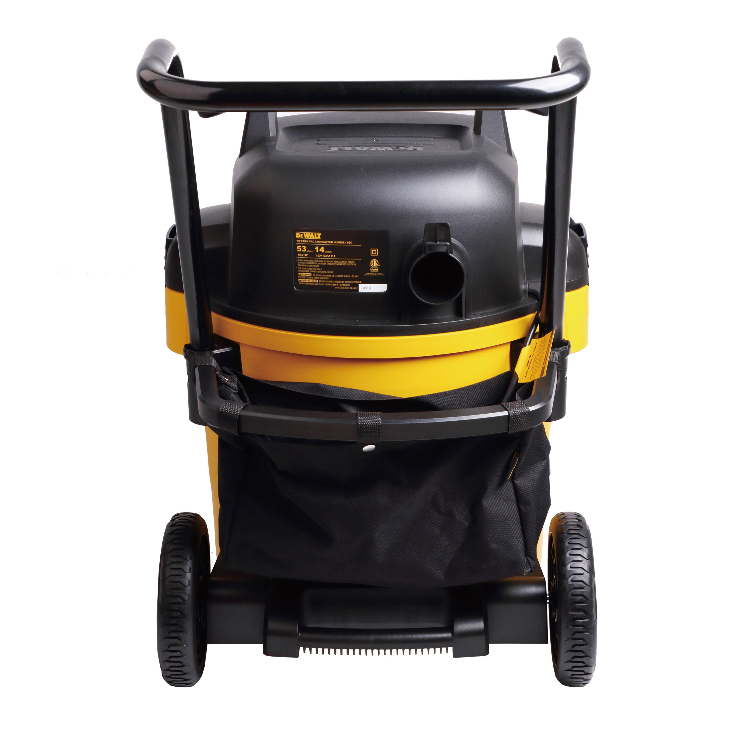 dewalt 14 gallon corded portable wet dry shop vacuum