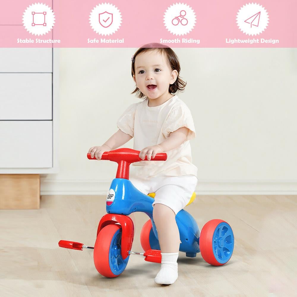 Ride-on Push Bike for Toddlers 2-5 Years Old with Sound Rosy Outdoor & Indoor 