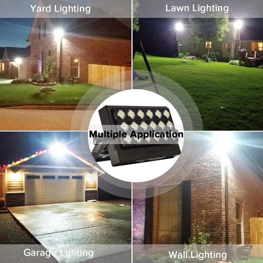 200-500W LED Security Outdoor Flood Lights Spotlight Lighting Garden Waterproof 