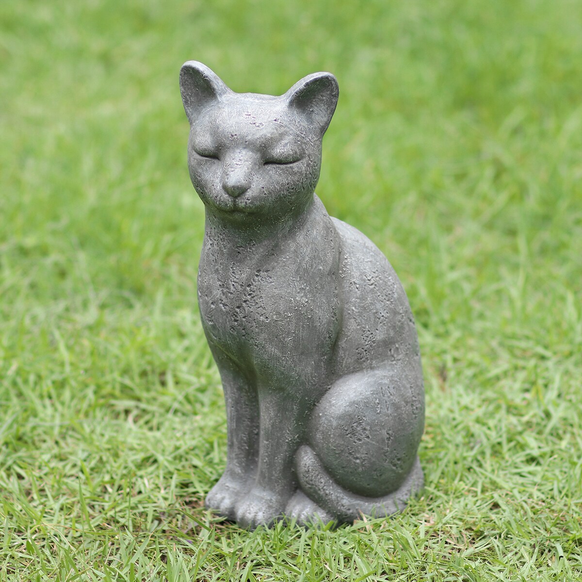 Cat Ornament outdoor Garden Sculptures Animal Lawn Statues Home Patio door décor