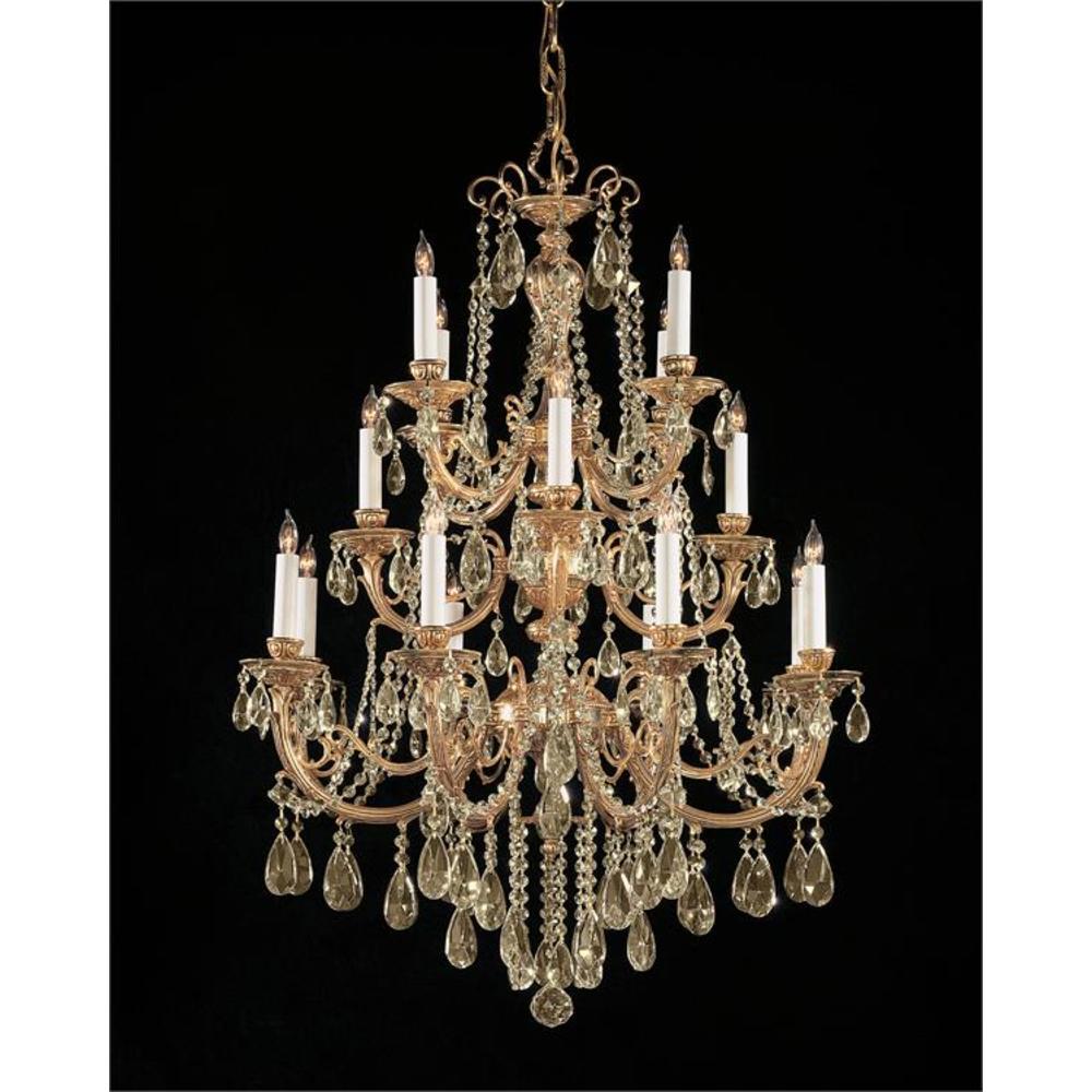 16 light brass chandelier