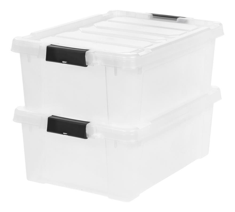 H 8510GRCL.10 DURABI Polypropylene Storage Tote,10 gal.,Clear,13-1/2 In Clear 