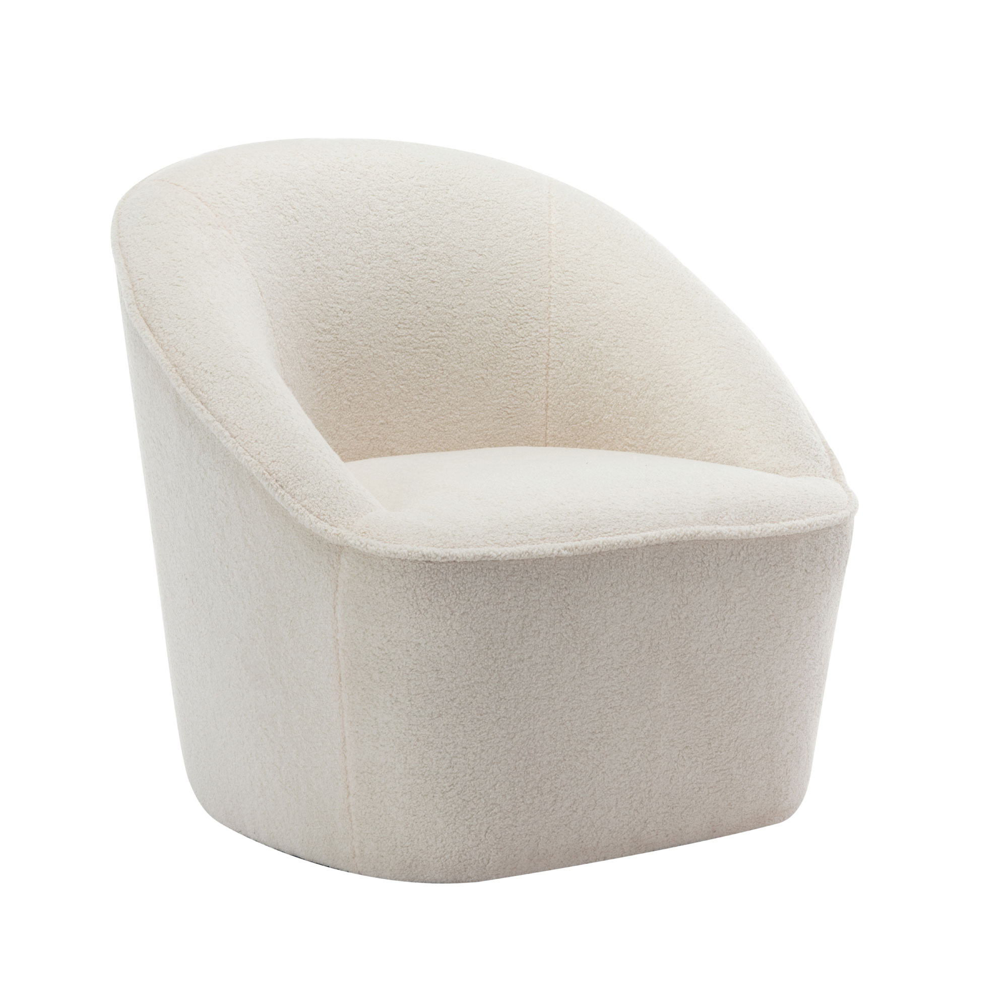 cream swivel accent chair