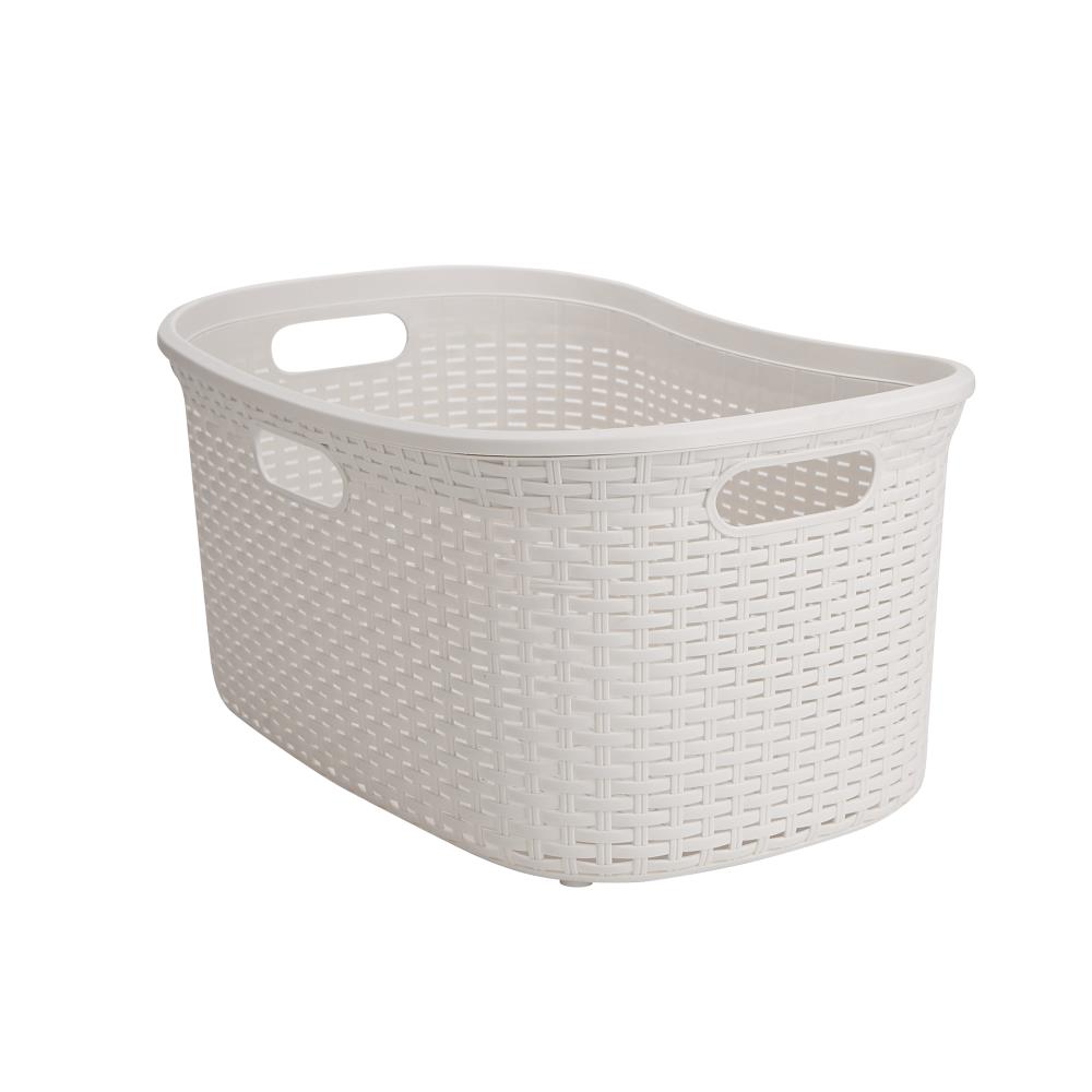 Khaki Sortwise® 4PK Plastic Weave Laundry Basket Bedroom Storage Tote 