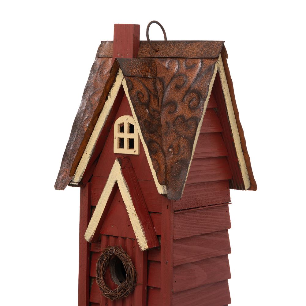 Decorative Bird Houses Wooden Ceramic Metal Chain Hanger Rustic New 