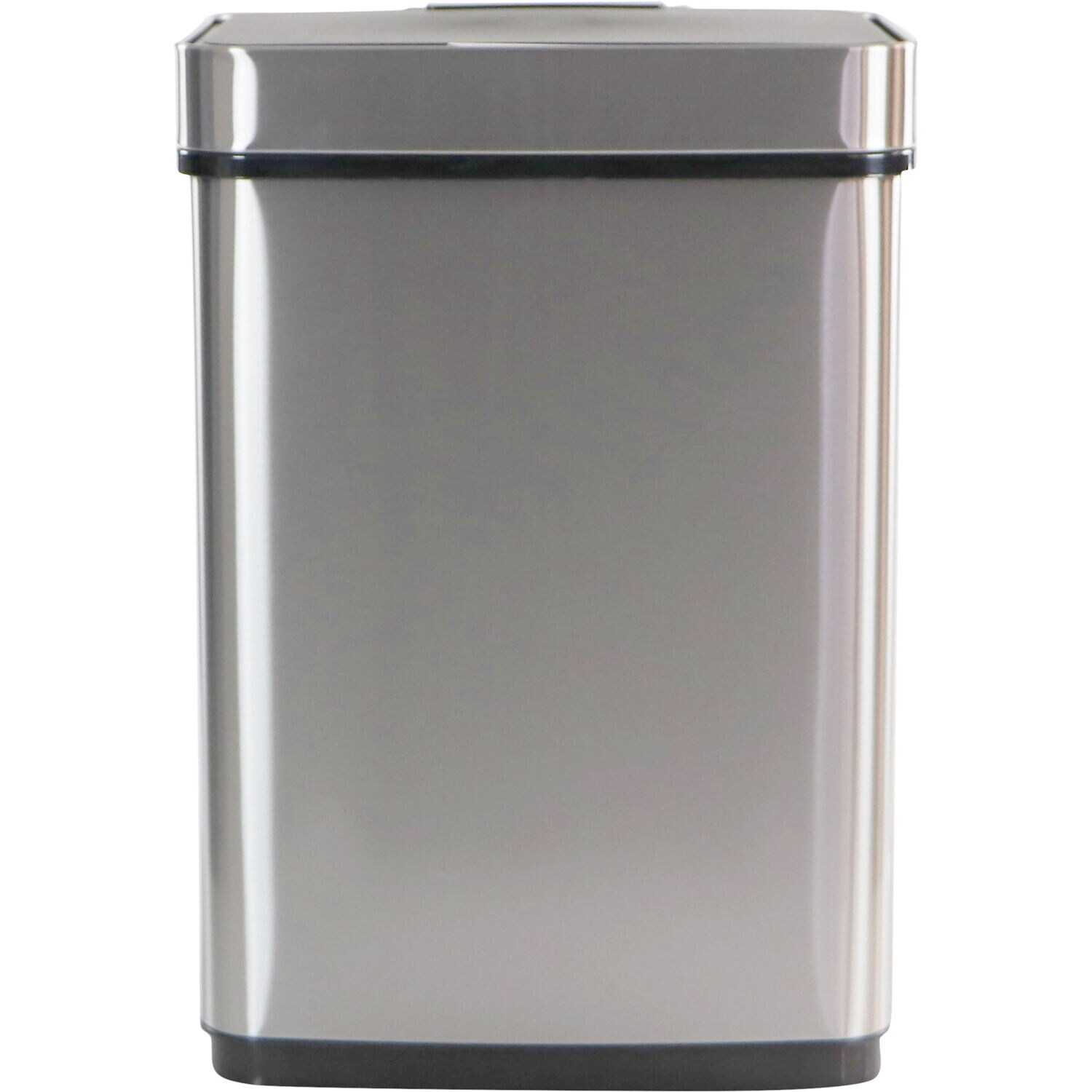 Stainless Steel Mini Garbage Bin Cover Trash Can Waste Container Office Bar 