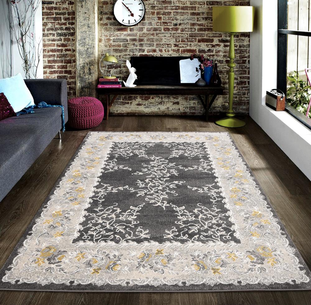 Midcentury Modern Persian Indoor Rectangle Abstract Area Rugs