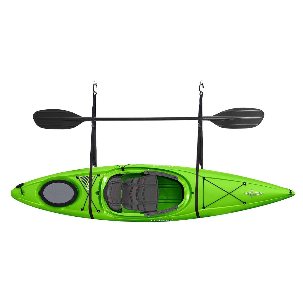 Single Kayak Wall Hanger Storage Strap Garage Canoe Hoists 55 lb Capacity 