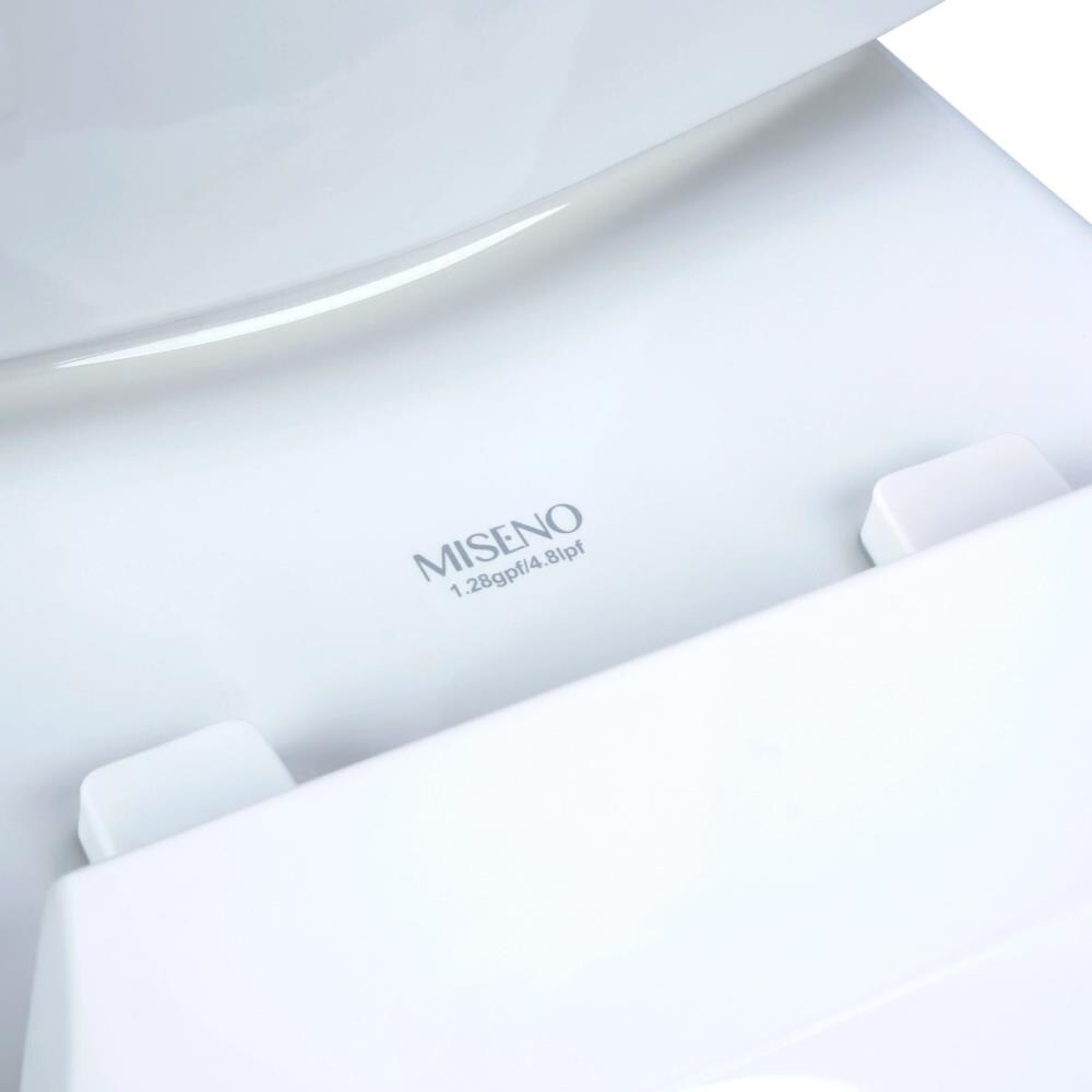Miseno White Round Chair Height 2piece WaterSense Toilet 12in Rough