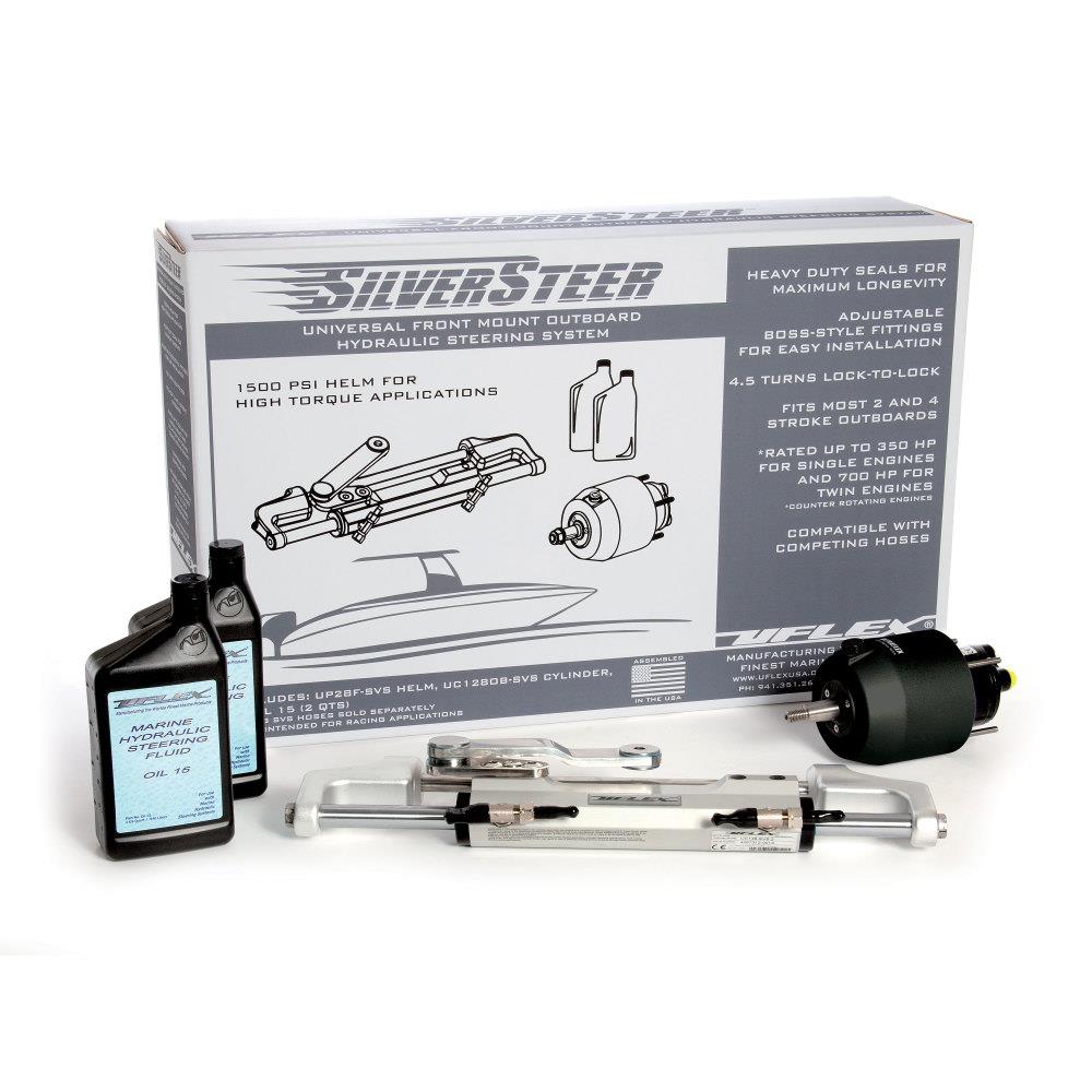 Uflex Hydraulic Outboard Steering System in the Boat Steering 