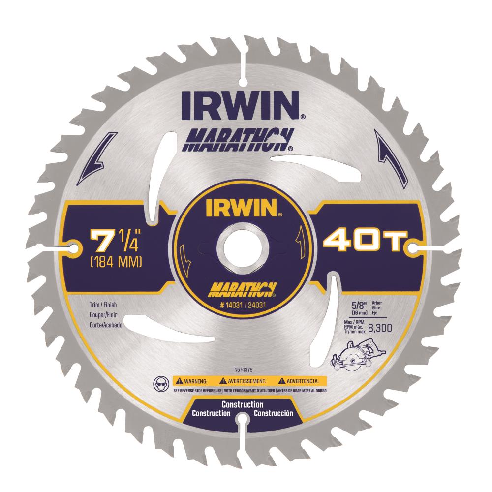 Irwin 10'' 6T Marathon Fiber Cement Circular Saw Blade 4935624 for sale online 