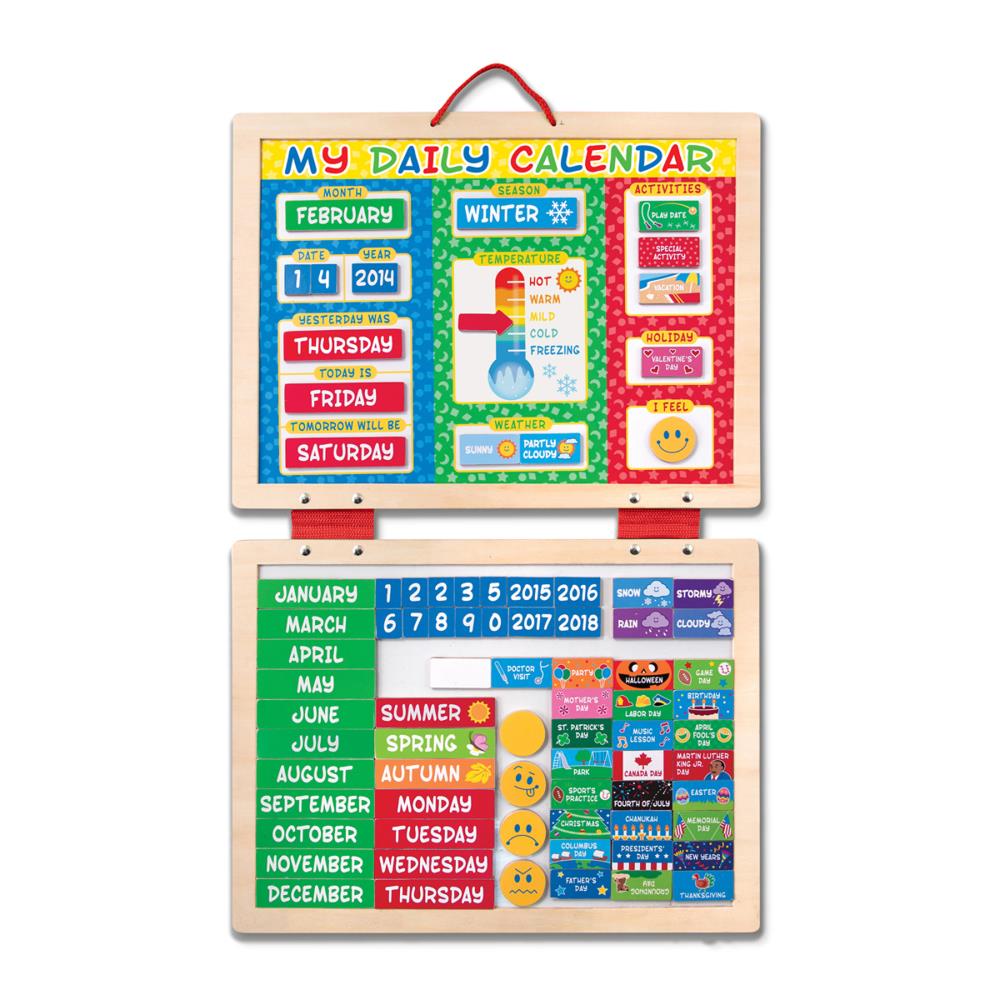 NEW Educational Magnetic Children's My First-Calendar & Weather-Chart 