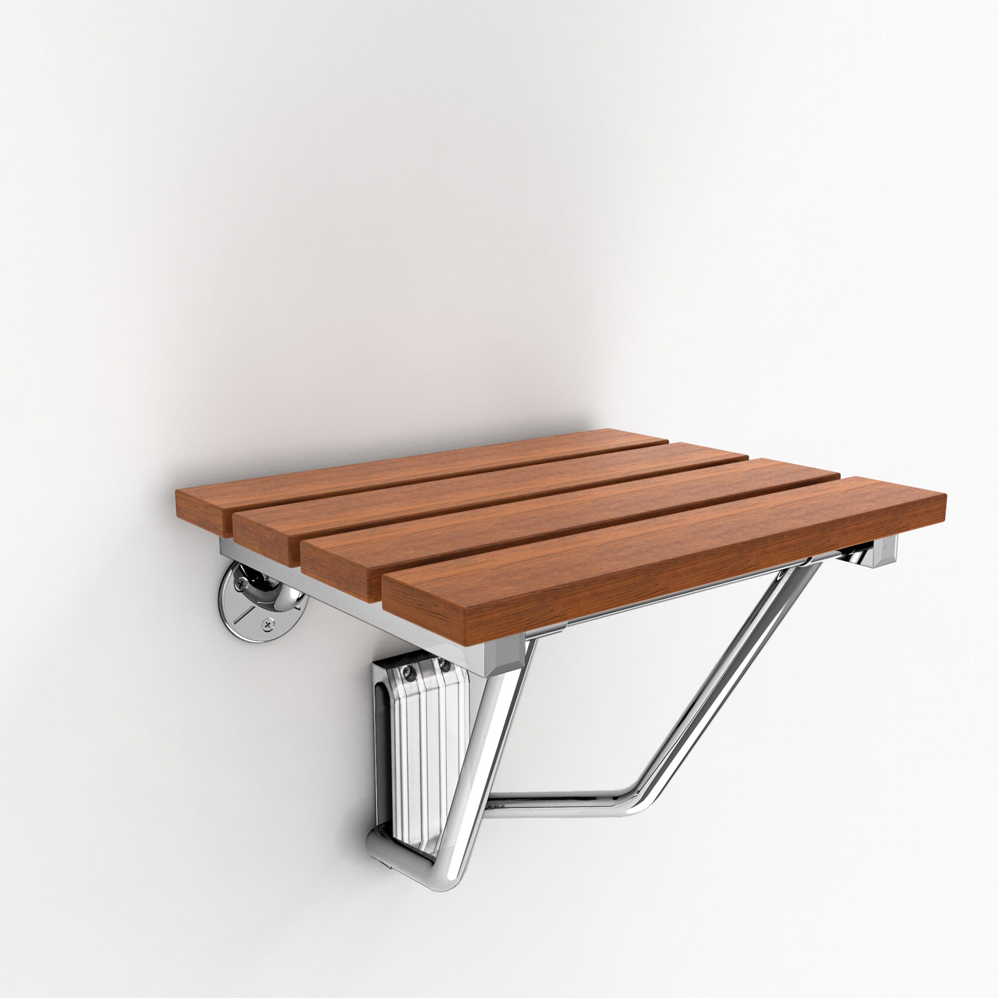 DreamLine Seat Shower Folding SHST 01 Teak Natural Wood Bench Wall Bathroom for sale online 