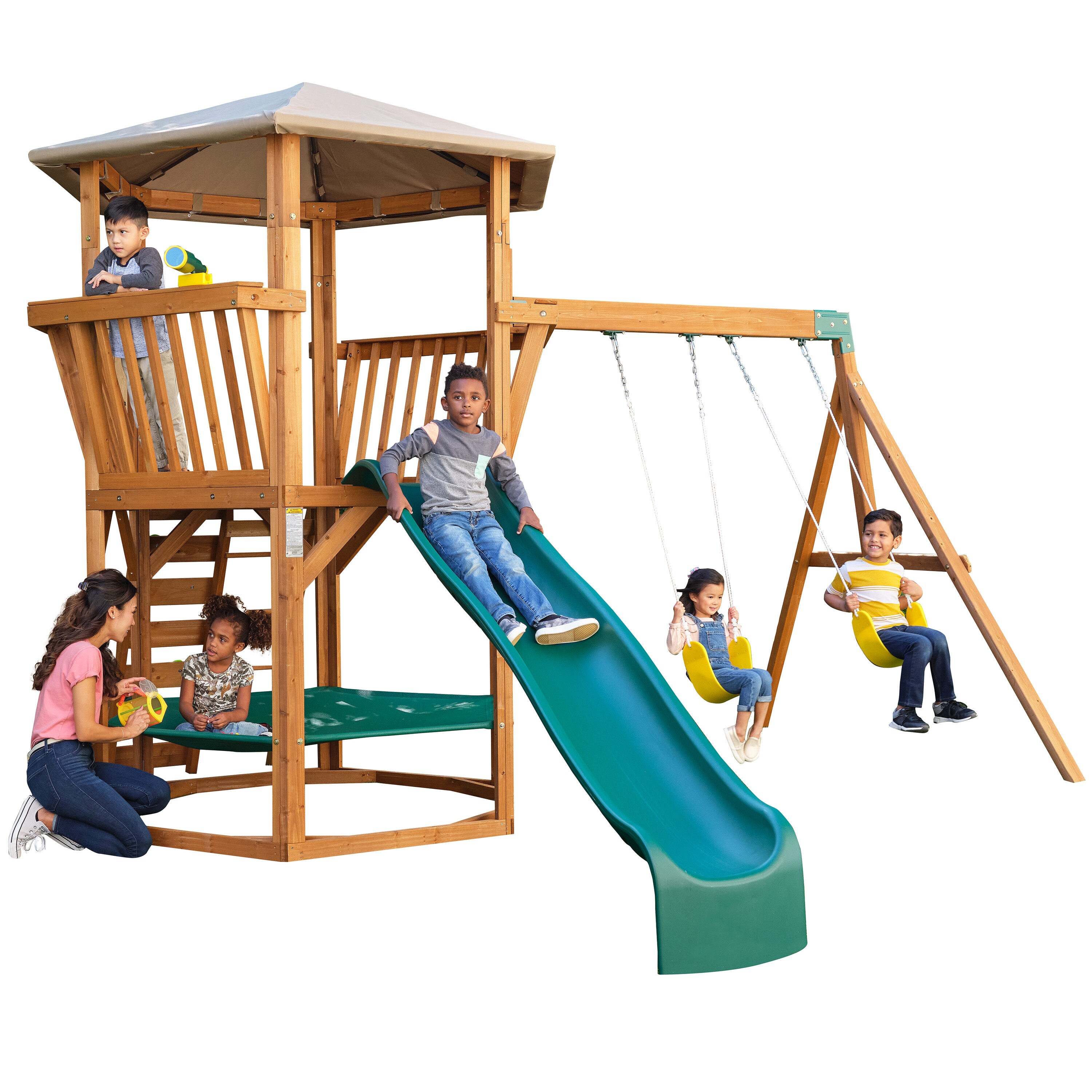 Playset Anchor Kit Pack 4-Piece Black One Size for Wooden Swing Sets NEW 
