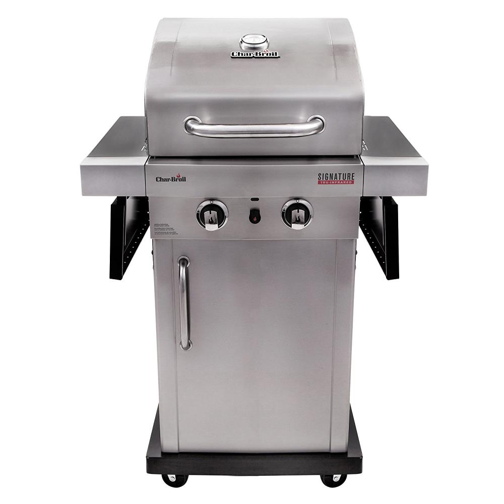 Char-Broil 463632320 Signature TRU-Infrared 2-Burner Cart Style Gas Grill Stainless/Black