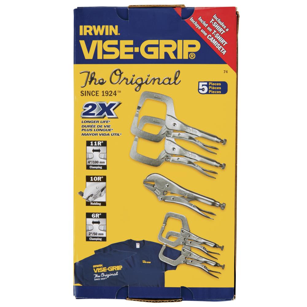 IRWIN VISE-GRIP Original 5-Pack Locking Plier Set in the Plier 
