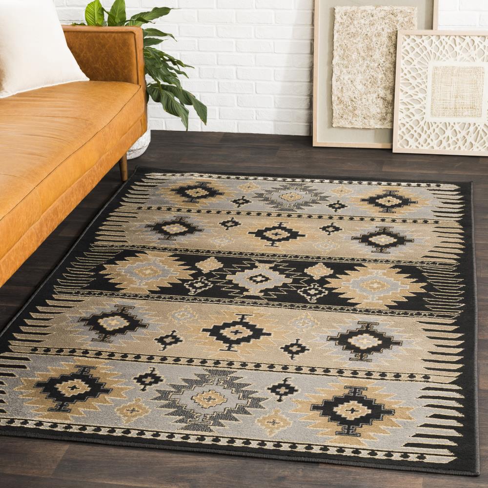 Photo 1 of Artistic Weavers Hepburn Transitional Area Rug, 7'10" x 11'2", Black
