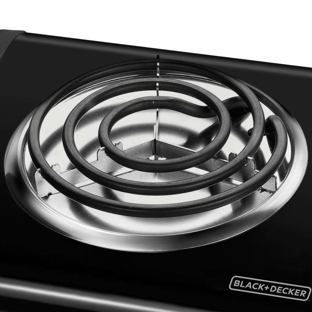 BLACK+DECKER 9.646in 1 Element Metal Electric Hot Plate in the Hot