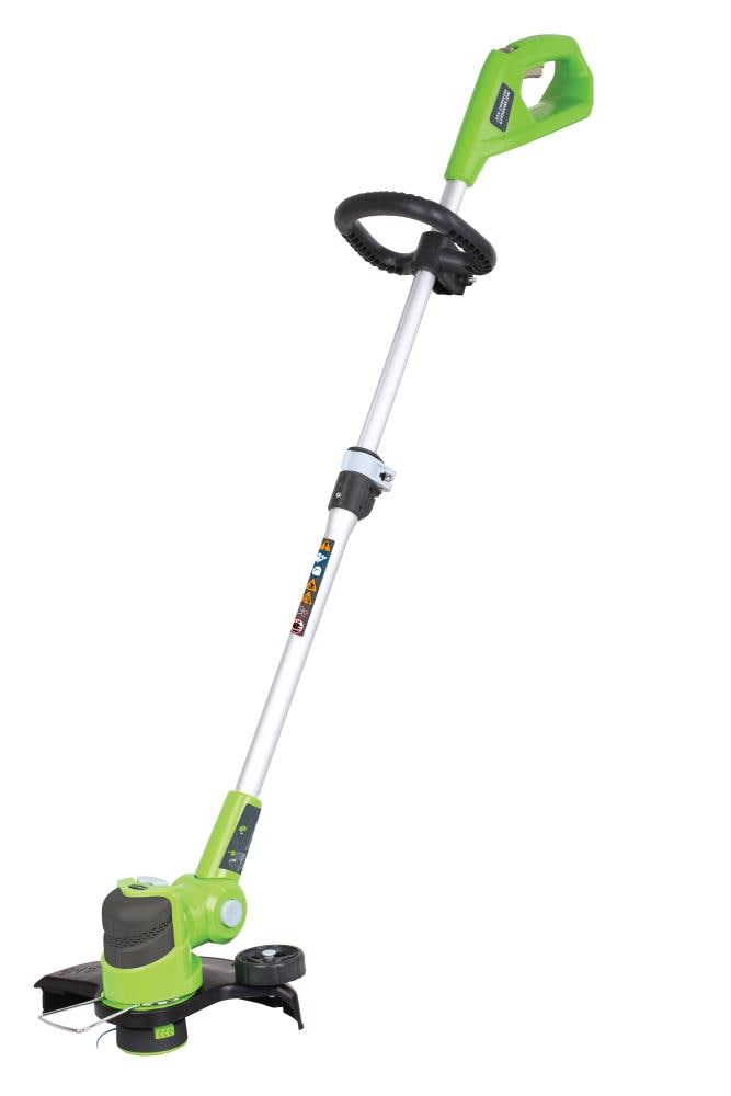 Greenworks 24-Volt 12-in Straight Cordless String Trimmer With Edger ...