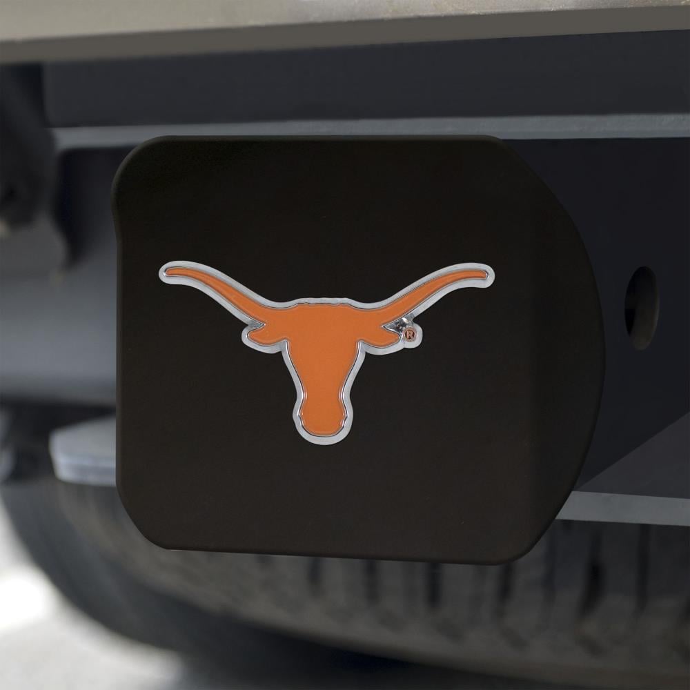 Texas Longhorns Heavy Duty 3-D Color Emblem Chrome Metal Hitch Cover 