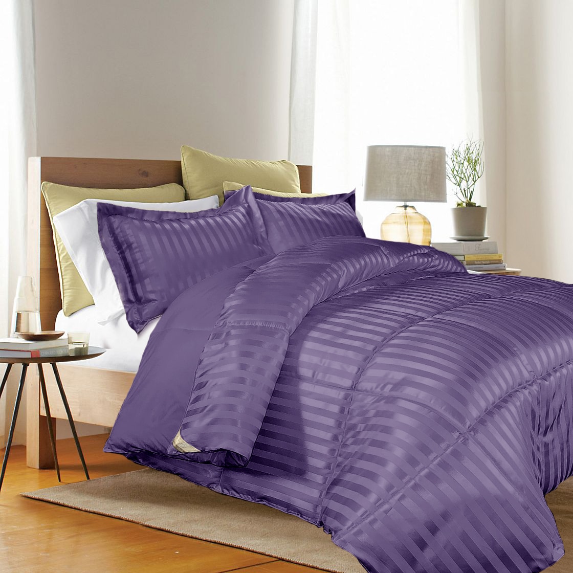 solid purple twin comforter