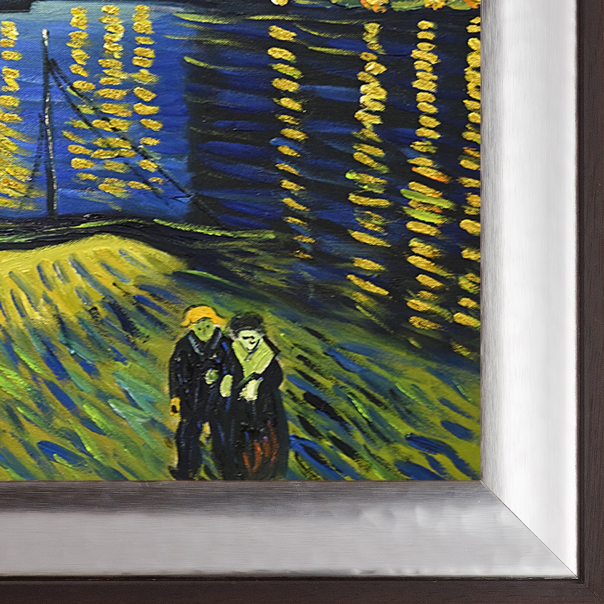 La Pastiche Vincent Van Gogh Framed Hand Painted Oil on Canvas 29.25 x 25.25
