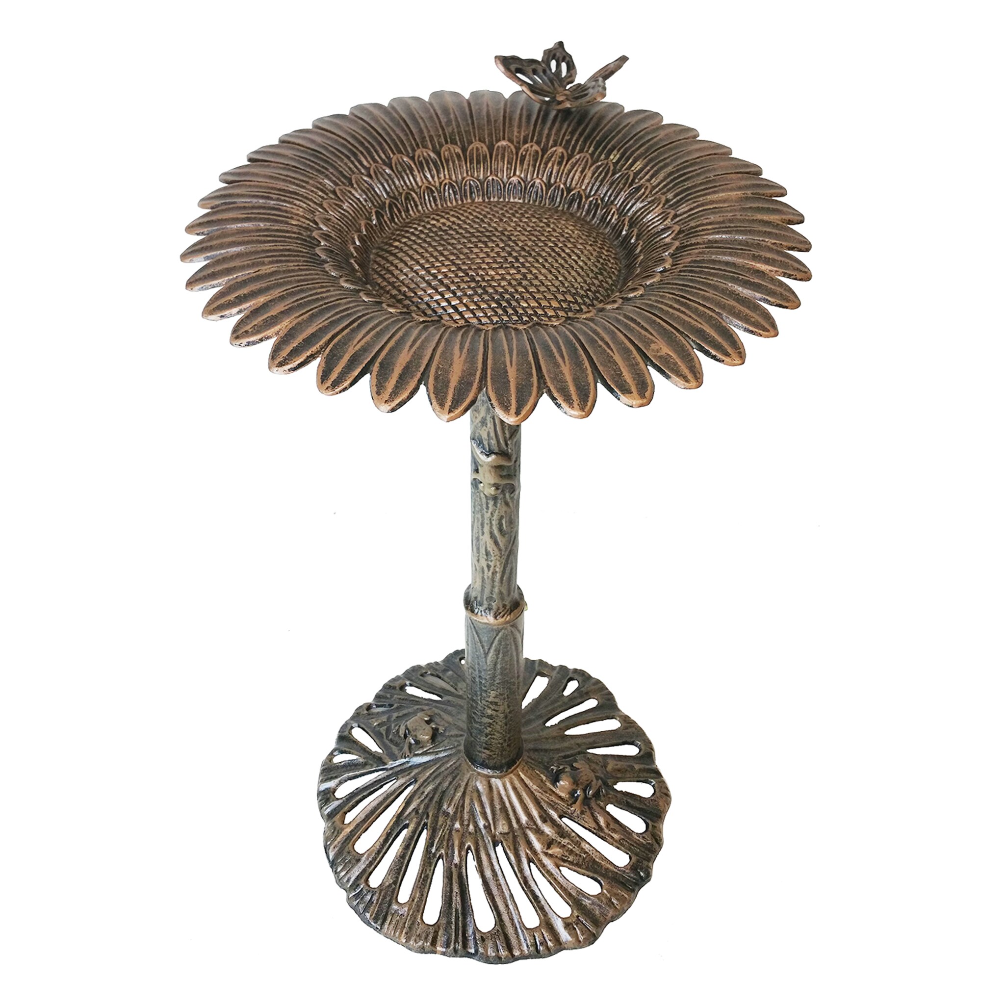 sunflower bird bath lowes