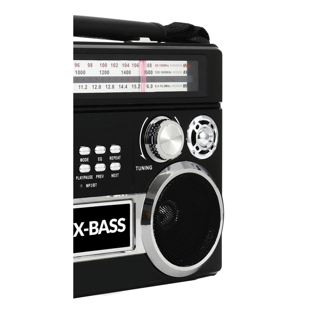 Supersonic Sc509bt Boombox Bt Cd Fm Usb Black Speaker 