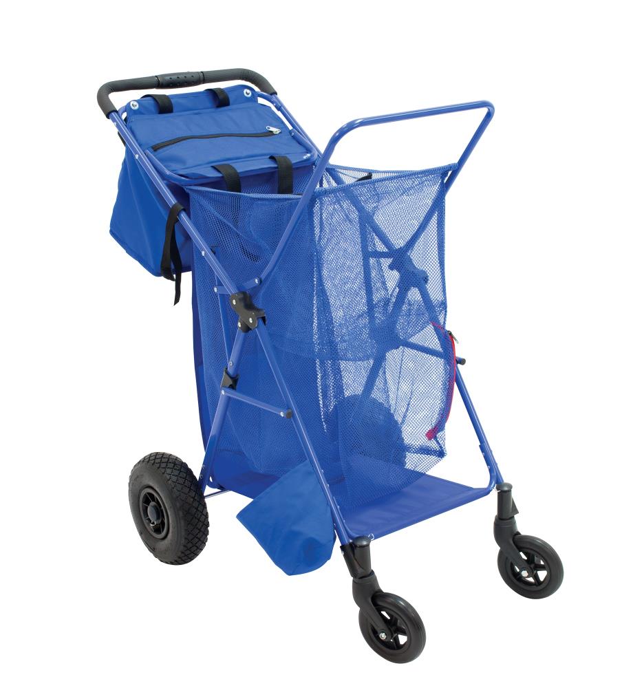 Rio Brands Deluxe Wonder Wheeler Plus Utility Cart Blue 