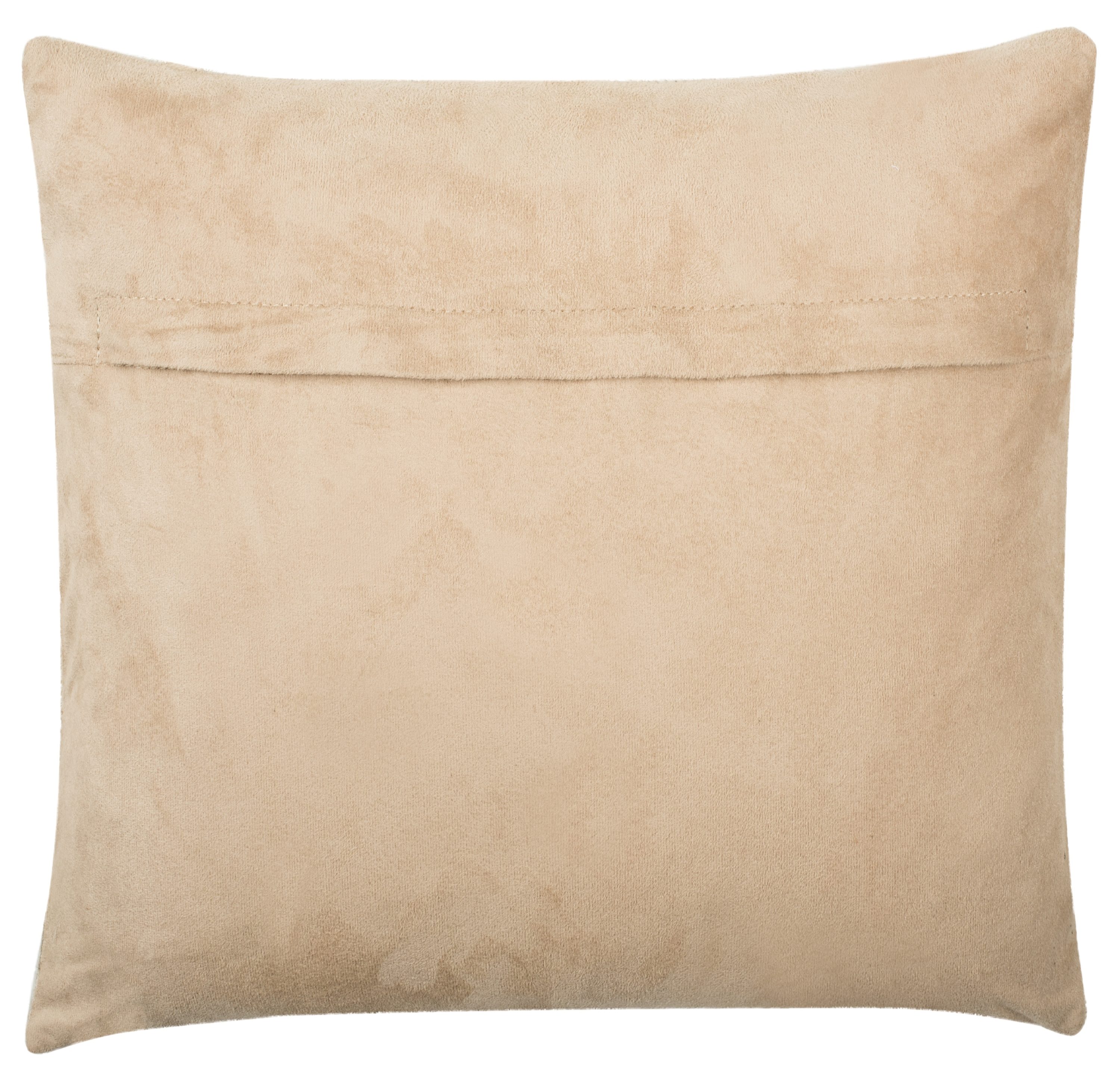 1'6 x 1'6 Safavieh Home Collection Aletha Boho 18-inch Peach Square Decorative Accent Pillow PLS9704A-1818 