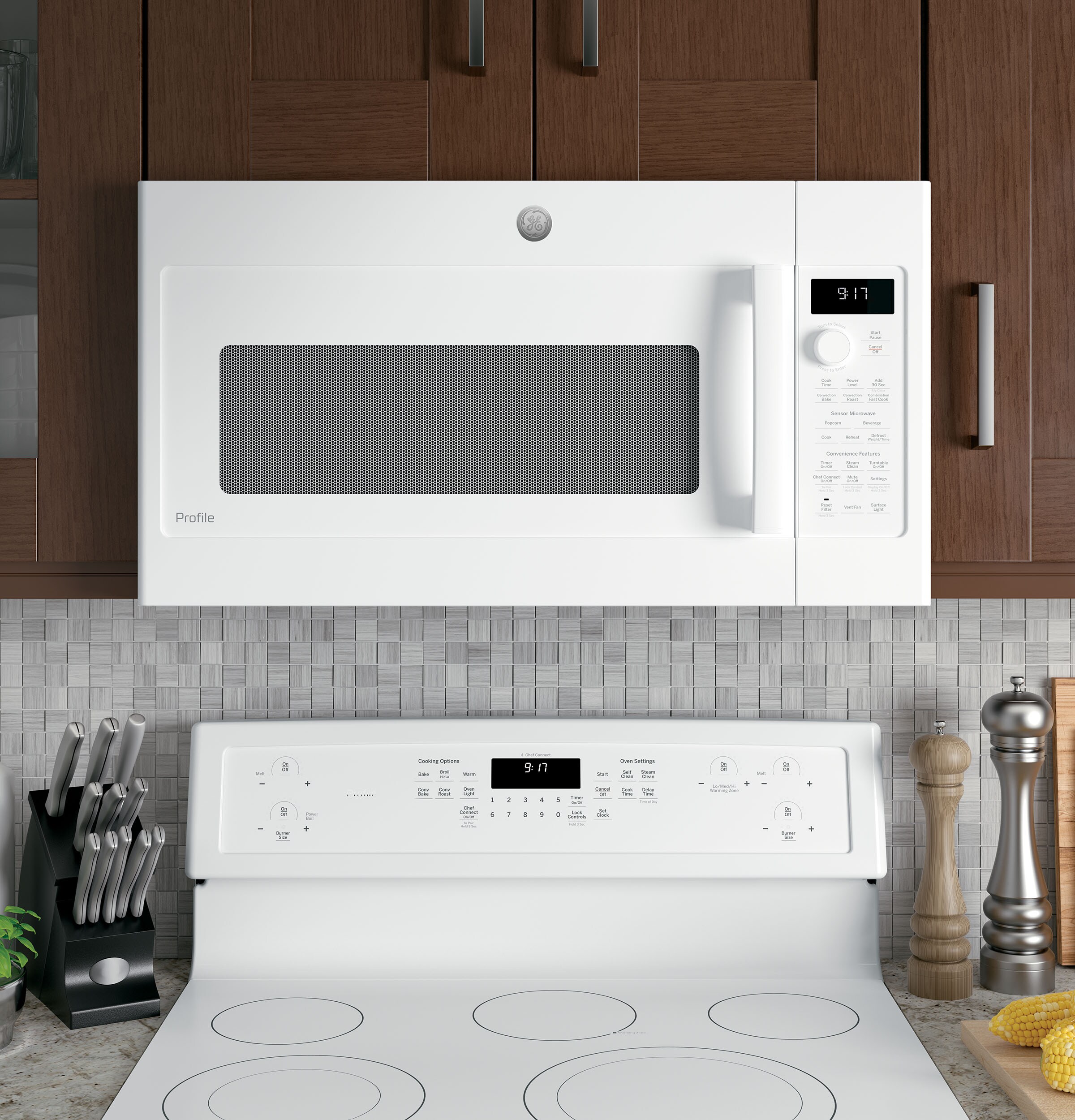 GE Profile 1.7cu ft OvertheRange Convection Microwave with Sensor