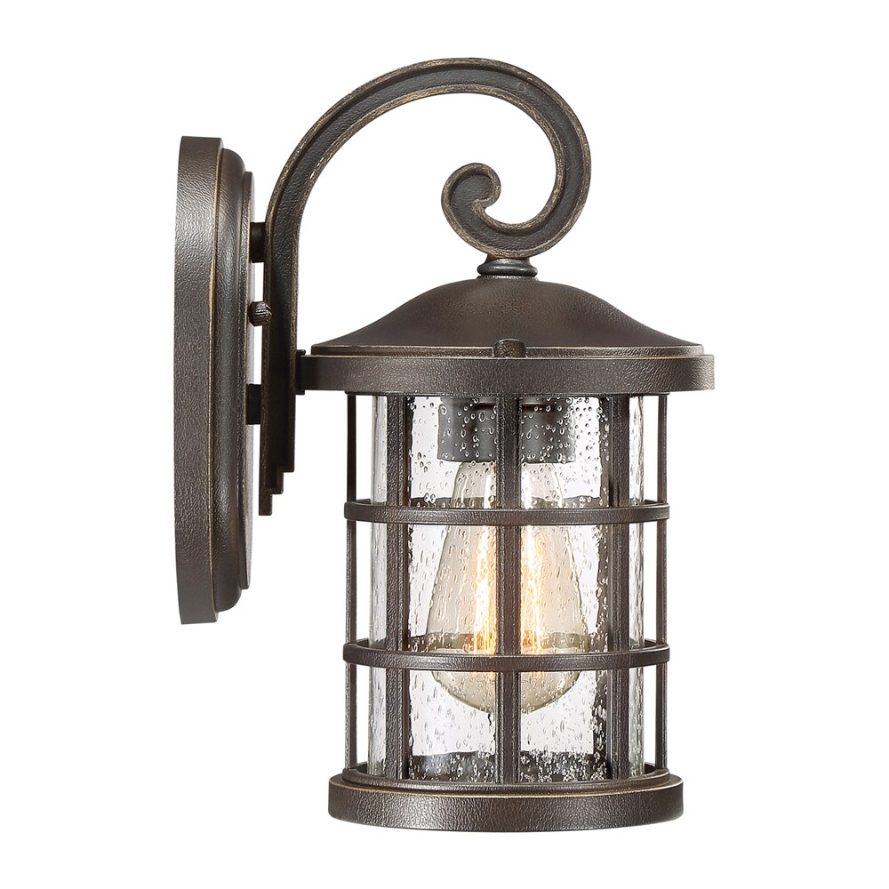 Quoizel Crusade 1-light 11-in Palladian Bronze Outdoor Wall Light In 