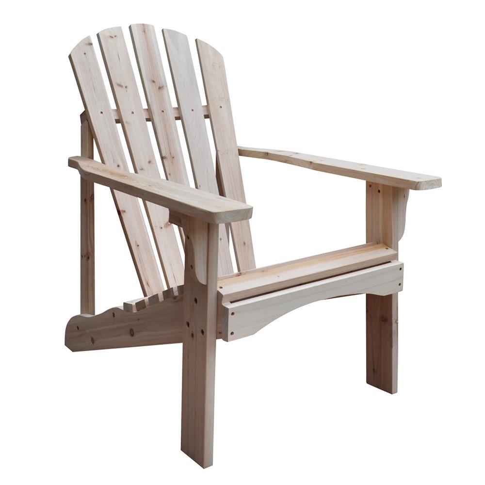 White 4617WT Rockport Adirondack Chair Shine Company Inc 