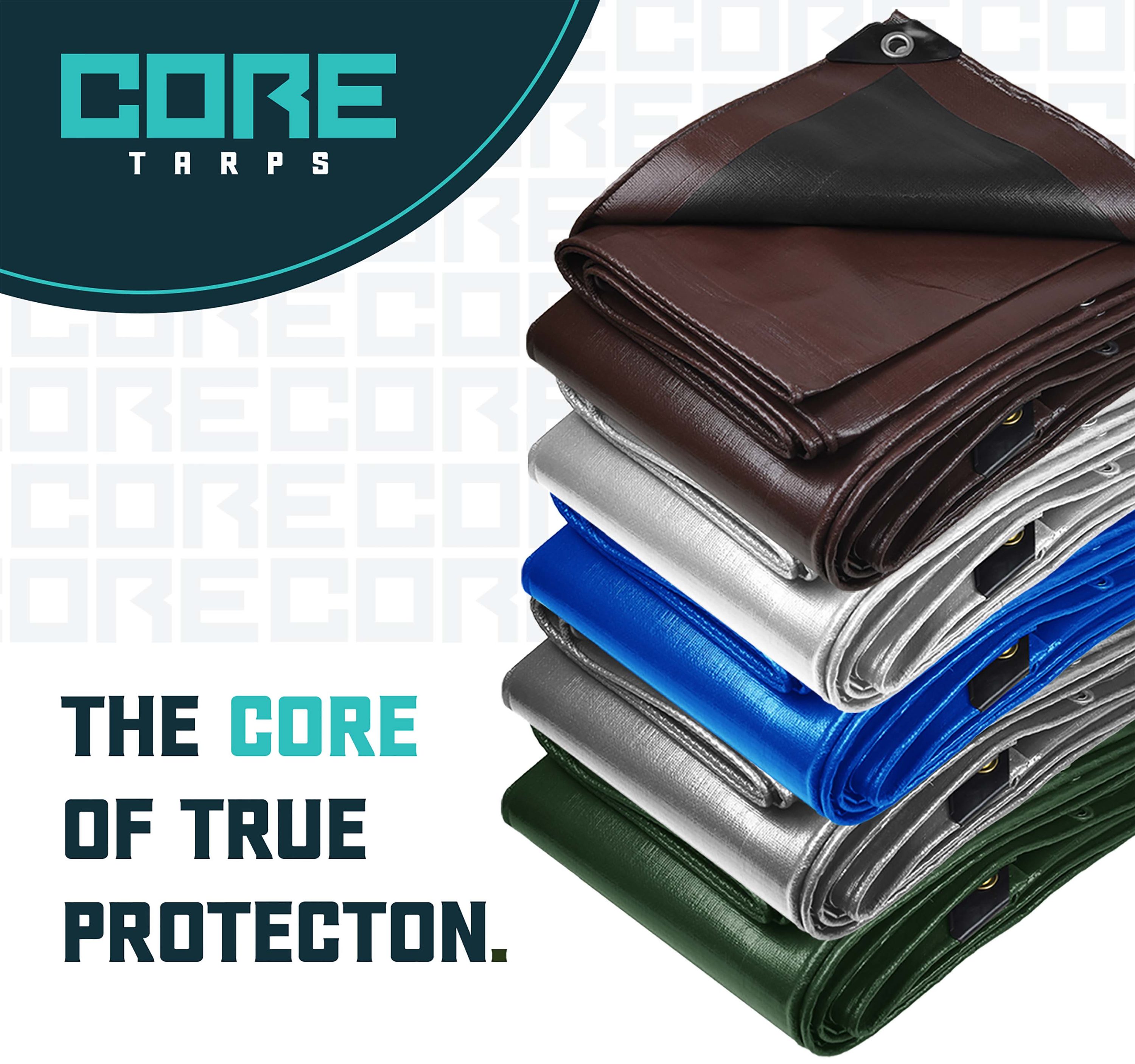 Core Tarps 20-ft X 20-ft White Standard Polyethylene Tarp In The Tarps ...