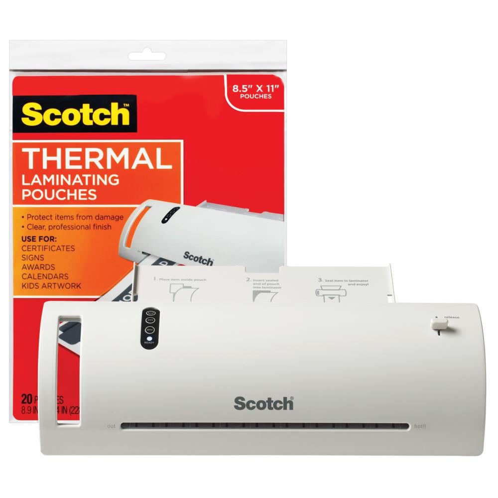 3M Laminator Kit With Every Size Laminating Pouch 