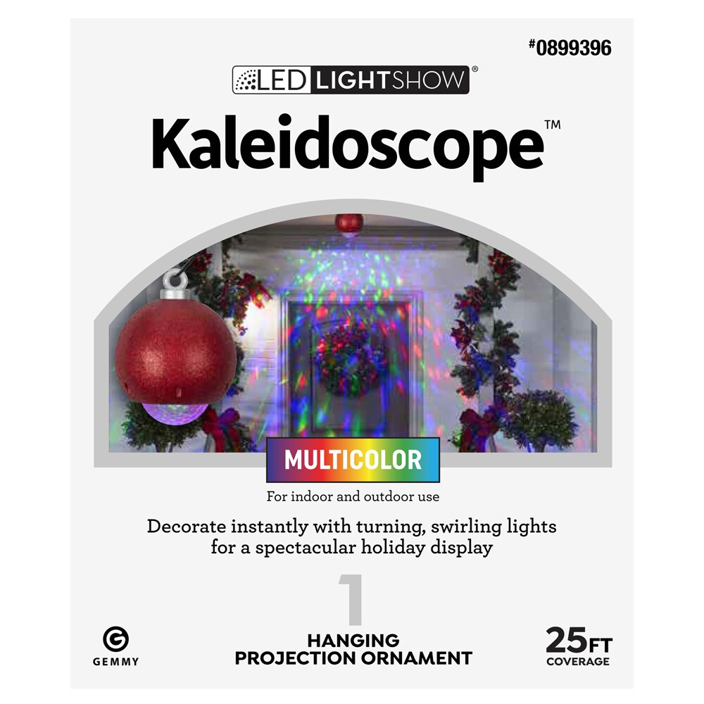 Gemmy LED Lightshow Projection Kaleidoscope Christmas Light w/ Multi Color BN 
