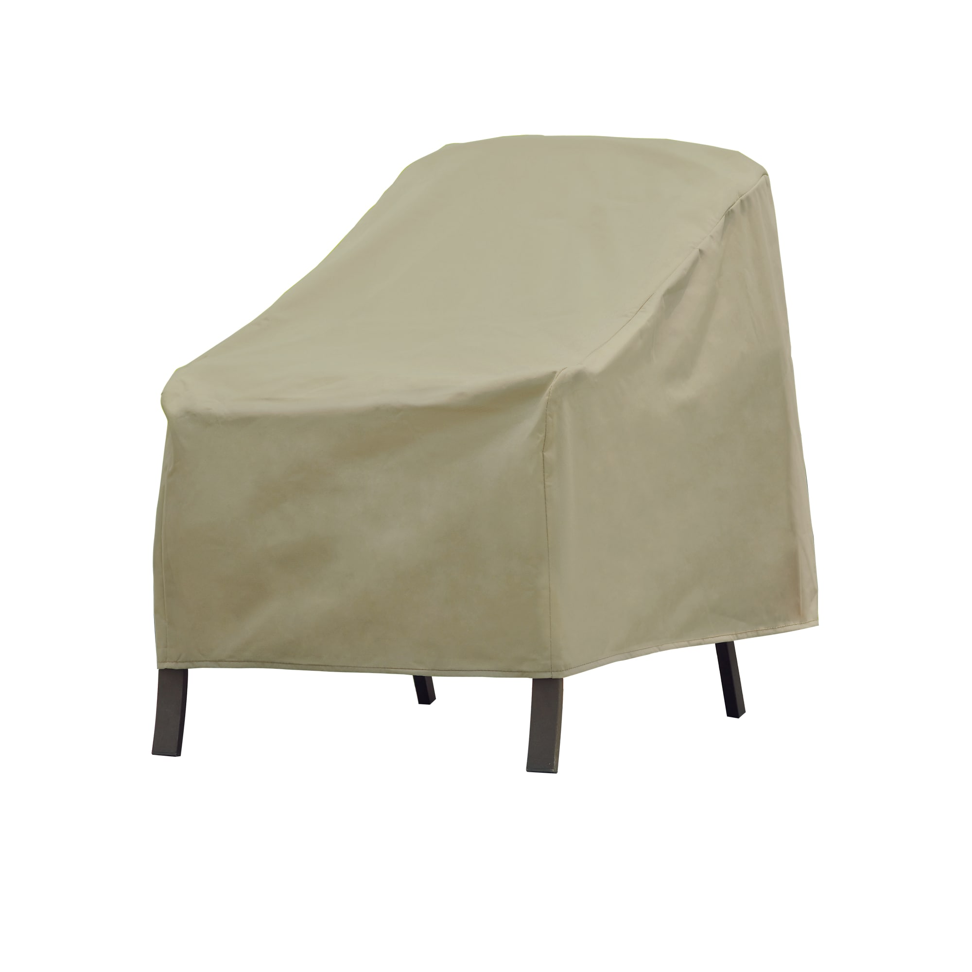 Beige High Back Patio Rattan Chair Seat Furniture Waterproof Cover Protection US 