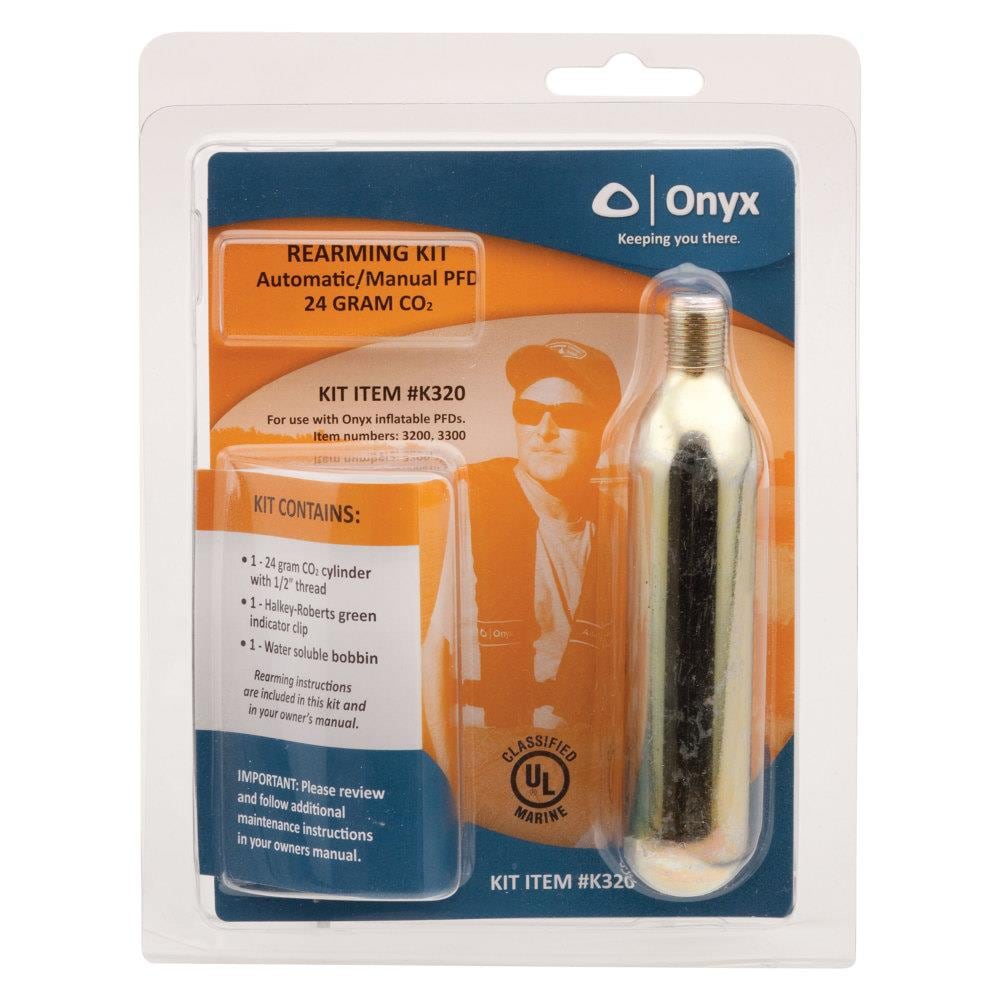 Outdoor Onyx C02 Auto-Manual PFD-Rearming Kit For re-arming inflatable life vest 