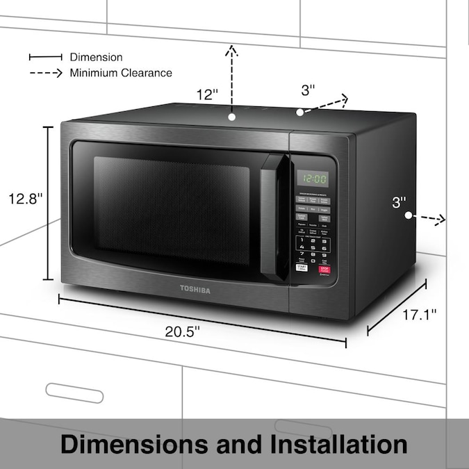 Toshiba ML2-EM31PAEBS 1.2-cu ft 1100-Watt Countertop Microwave Brand New in Box