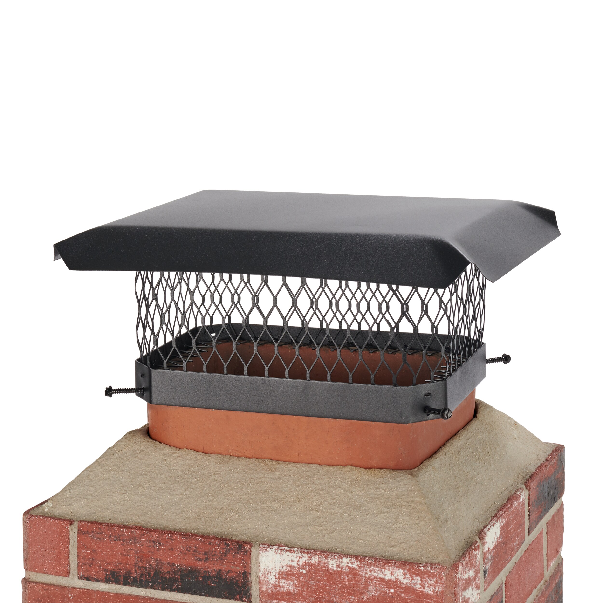 Chimney Cap 9 in Black Galvanized Steel Fixed Replacement Hardware x 13 in 