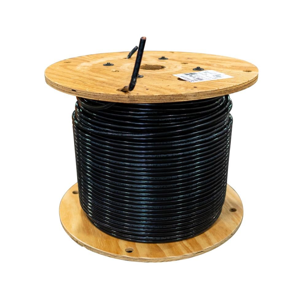 Southwire SIMpull 1000-ft 1/0-AWG Black Copper THHN Wire (By-the-Roll ...