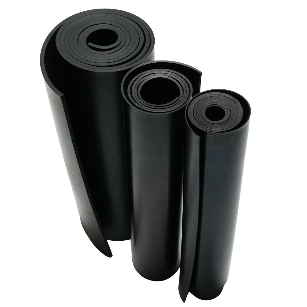 Adhesive Backed 33-P006-375-006-006 General Purpose Rubber 6 Length Black 3/8 Thickness 6 Width 6 Length Small Parts 3/8 Thickness Smooth Finish 60A Durometer 6 Width 