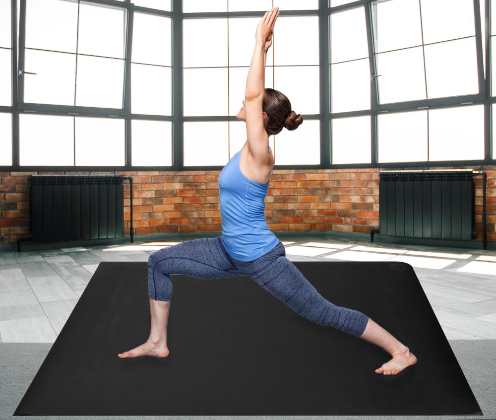 6'/7' Extra Thick Yoga Floor Mat Exercise PVC Non-slip Gym Playground Pilates 