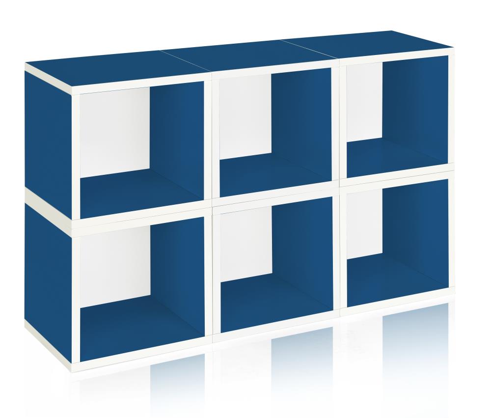 Natural 24-Inch 2-Pack Basics Floating Cube Shelves