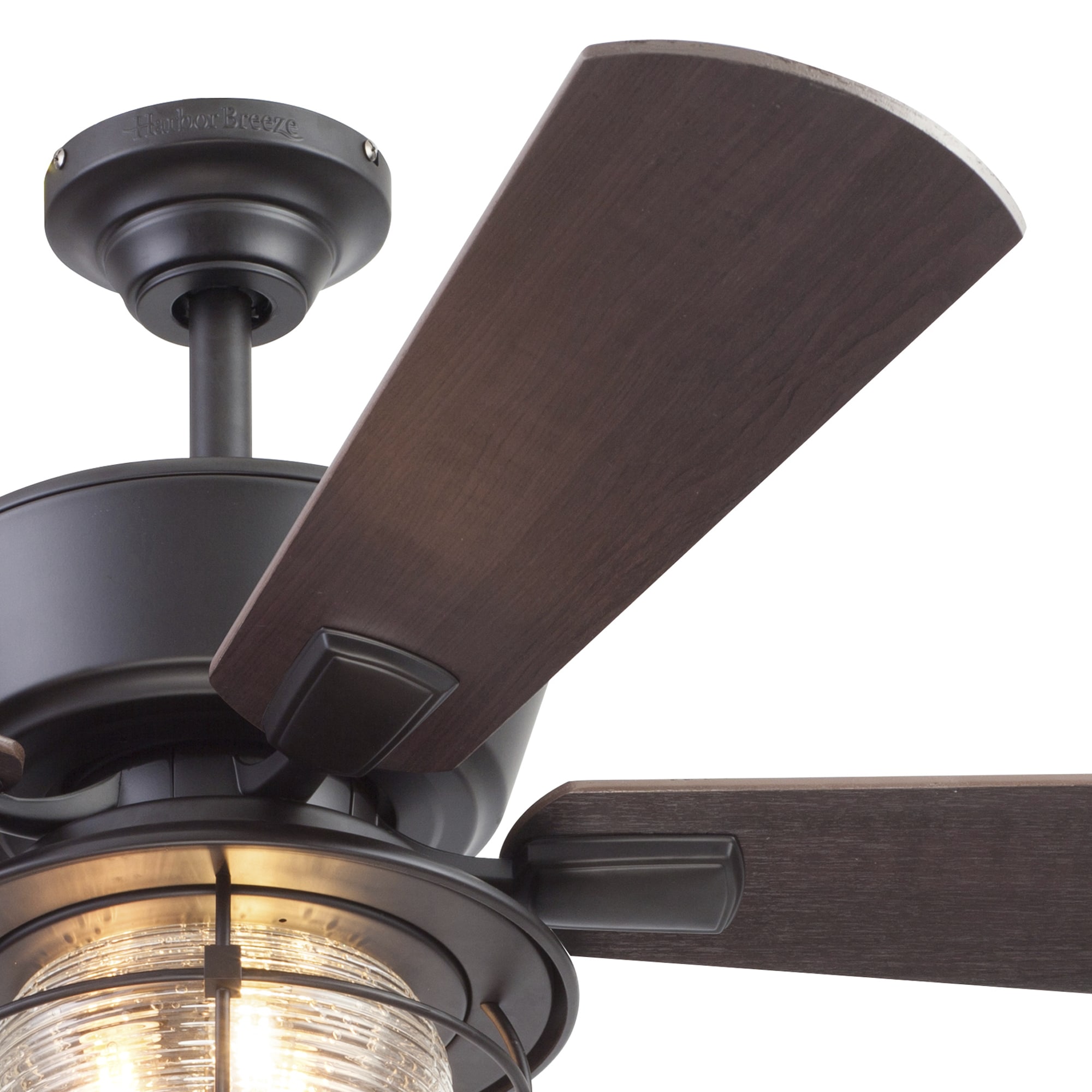 Harbor Breeze Merrimack II 52-in Matte Bronze LED Indoor/Outdoor Ceiling Fan 