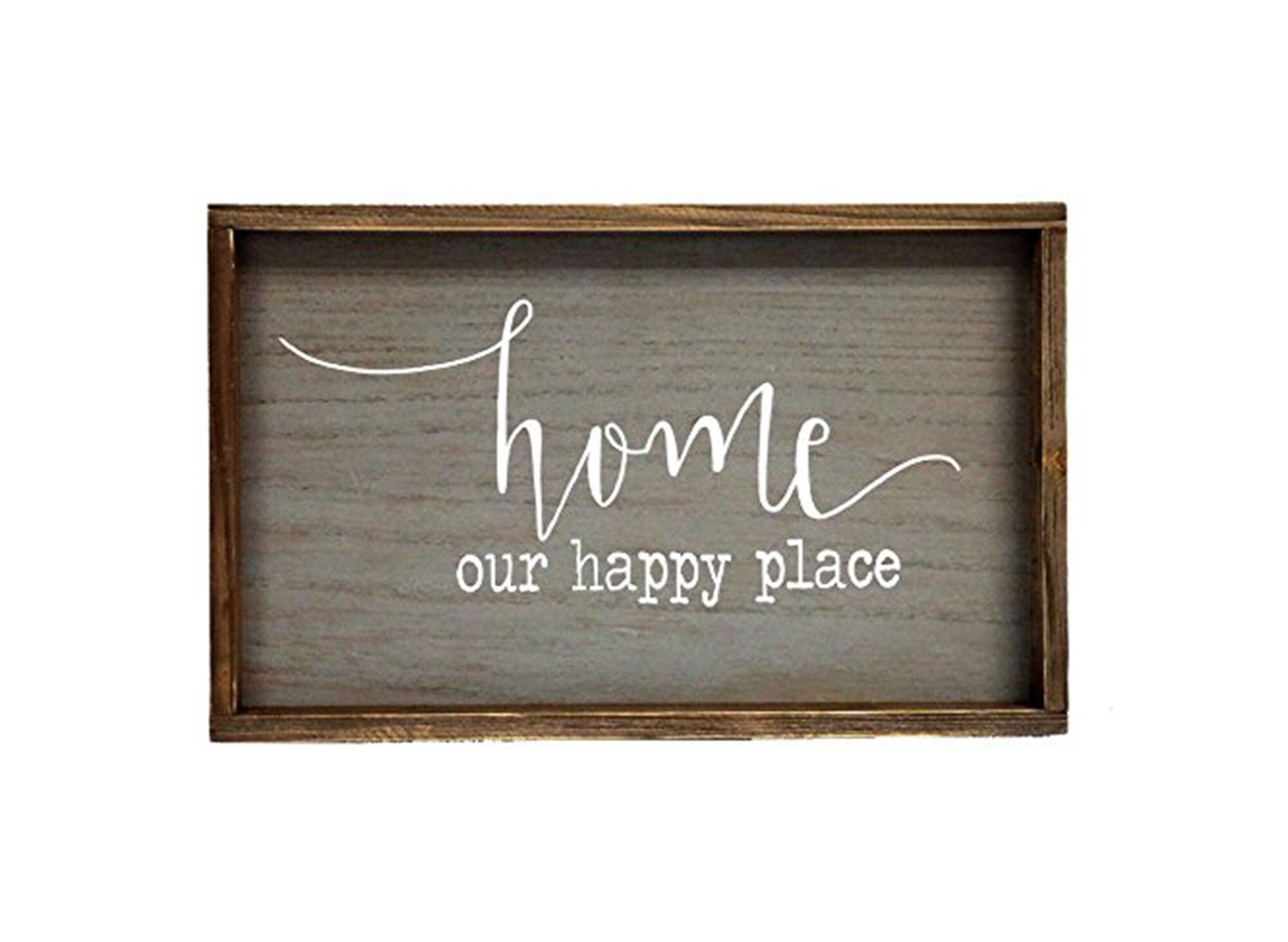 Welcome Happy Place Sign Wall Plaque or Hanging Shabby Chic French Provincial 