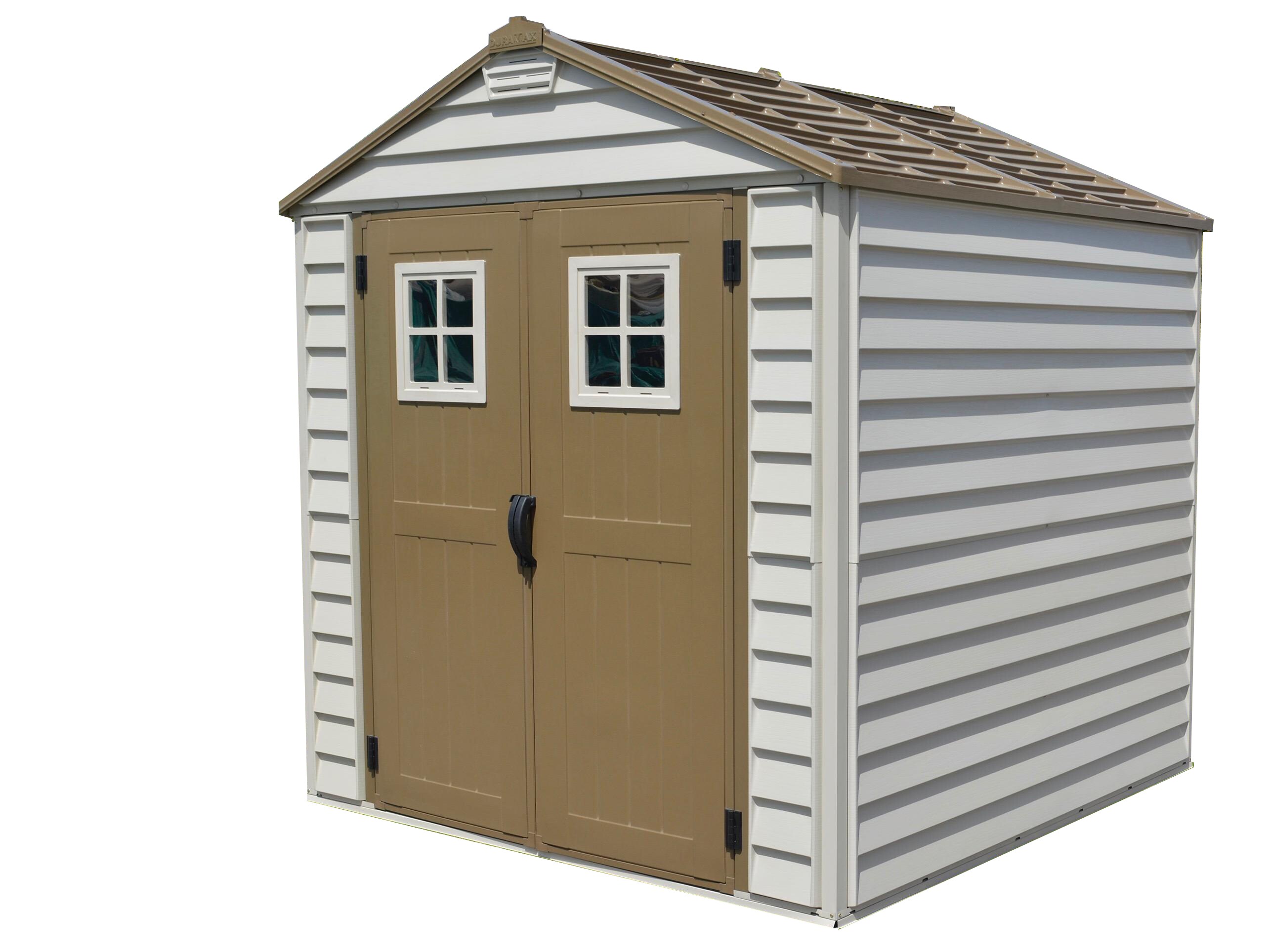 Volharding vogel Pacifische eilanden DuraMax Building Products 7-ft x 7-ft StoreMax Gable Storage Shed in the  Vinyl & Resin Storage Sheds department at Lowes.com