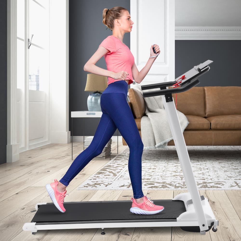 Folding Mechanical Treadmill 4-in-1 Shock Running Working Machine Fitness Inclin 