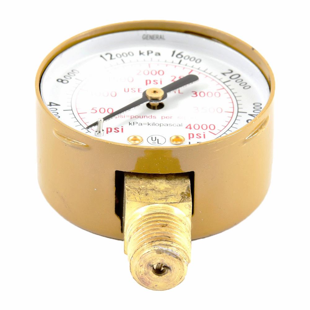 Solid Brass Replacement Oxygen Regulator Gauge 0 4000 Psi For Victor Style Kit Welding Equipment 9661