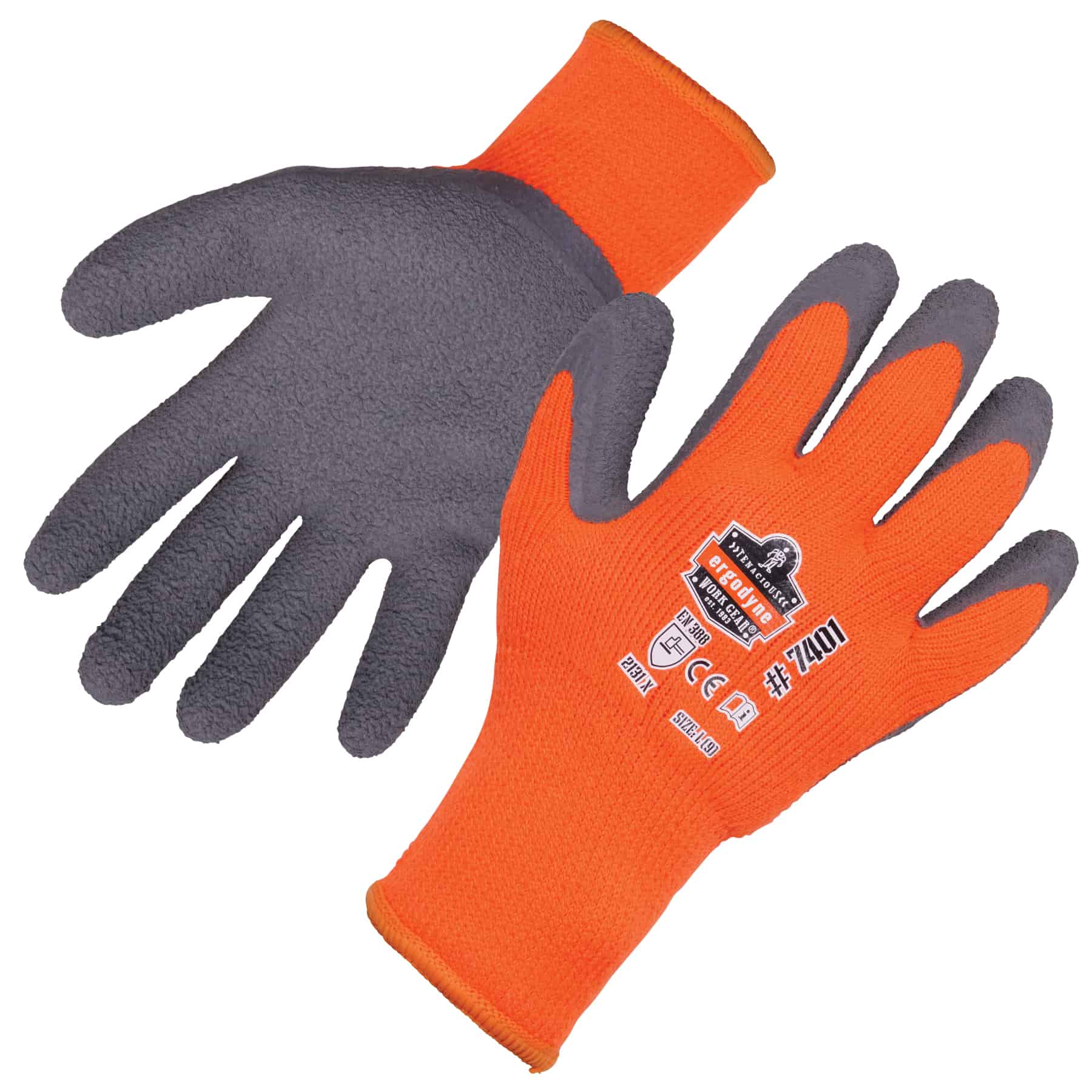 10 Pairs Waterproof Flex Grip Latex Glove Garden Builder Work Safety Gloves A174 